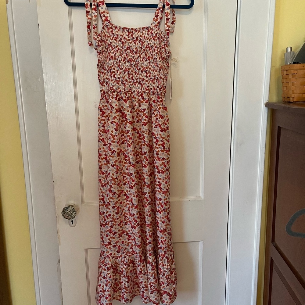 Jessica Simpson Multicolor Floral Smocked Dress
